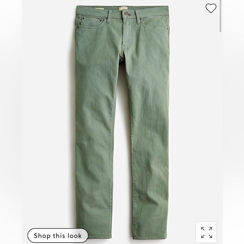 J. Crew 484 Slim-fit garment-dyed five-pocket pant